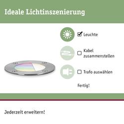 Paulmann Boden Einbauleuchte 94274 Osvětlovací systém Plug&Shine ZigBee LED 3.6 W teplá bílá stříbrná