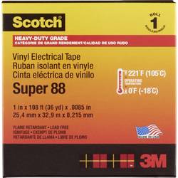 Scotch SUPER88-25X33 izolační páska Scotch® černá (d x š) 33 m x 25 mm 1 ks
