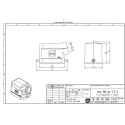 pouzdro Han® 6B-gs-13,5 09300061540 HARTING 1 ks Piece