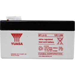 Yuasa NP1.2-12 NP1.2-12 olověný akumulátor 12 V 1.2 Ah olověný se skelným rounem (š x v x h) 97 x 55 x 48 mm plochý konektor 4,8 mm bezúdržbové, VDS certifikace