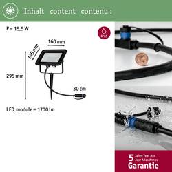 Paulmann 94575 Osvětlovací systém Plug&Shine 16 W teplá bílá černá