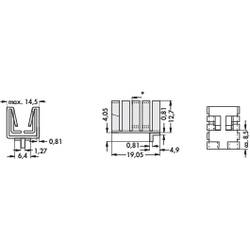 Fischer Elektronik 10006496 FK 237 SA-220 H chladič 21 K/W (d x š x v) 19 x 14.5 x 12.7 mm TO-220