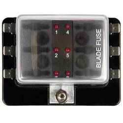 SecoRüt FHA506 LED rozdělovač proudového okruhu standardní plochá pojistka počet pólů 6 30 A 1 ks