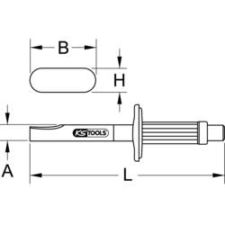 KS Tools 140.2165 Separační nástavec na karoserii s ochrannou rukojetí, 300 mm