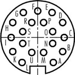 binder 09 0336 00 19 09 0336 00 19-20 přírubová zásuvka , 1 ks