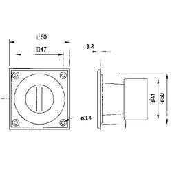 Visaton LC 57 monofonní vestavný regulátor hlasitosti 20 W