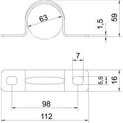 OBO Bettermann 1018639 třmen trubky 25 ks kov