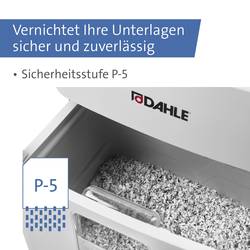 Dahle 504P DESKSIDE, P-5 skartovačka 15 listů na kousky 2 x 15 mm P-5 40 l Křížový řez kancelářské sponky, kreditní karty