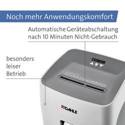 Dahle 504P DESKSIDE, P-5 skartovačka 15 listů na kousky 2 x 15 mm P-5 40 l Křížový řez kancelářské sponky, kreditní karty