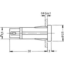 RAFI 1.69.507.117/1301 standardní signálka se žárovkou 1.20 W červená 1 ks