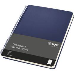 Sigel blok se spirálovou vazbou Conceptum Hardcover CO827 tmavě modrá DIN A5 linkovaný Počet listů: 80