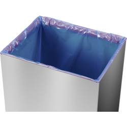 Hailo Bix-Box Swing XL 8602110 odpadkový koš, 52 l, nerezová ocel, (d x š x v) 260 x 339 x 763 mm, stříbrná, černá, se samouzavíracím víkem, 1 ks