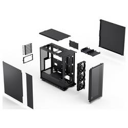 Fractal Design Epoch midi tower PC skříň, herní pouzdro černá