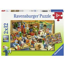 Dětská puzzle 2 x 12 dílů - vánoční stromeček 12004047 1 ks