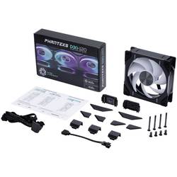 Phanteks D30 PWM Regular Airflow D-RGB PC větrák s krytem černá (š x v x h) 120 x 120 x 30 mm