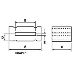 Richco RFP1-26-10-A5 RFP1-26-10-A5 feritové ploché jádro 189 Ω (d x š x v) 45 x 10 x 12.7 mm 1 ks