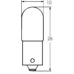 Barthelme 00221205 žárovička 12 V 5 W BA9s čirá 1 ks