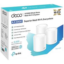 TP-LINK Deco X50 balení po 3 ks smíšená síť 3000 MBit/s 2.4 GHz, 5 GHz