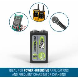Ansmann maxE 6LR61 akumulátor 9 V Ni-MH 200 mAh 8.4 V 1 ks