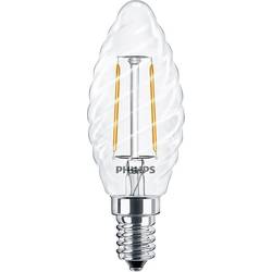 Philips LED 34772400 LED Energetická třída (EEK2021) E (A - G) E14 svíčkový tvar, stočený 2 W = 25 W teplá bílá (Ø x d) 35 mm x 97 mm 1 ks