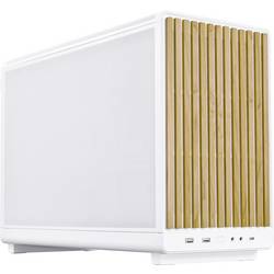 Lian Li Lian Li DAN Cases A3-mATX Wood Edition PC-Gehäuse, Micro-ATX - Buche, weiß micro tower pouzdro, herní pouzdro, PC skříň bílá