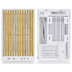 Lian Li Lian Li DAN Cases A3-mATX Wood Edition PC-Gehäuse, Micro-ATX - Buche, weiß micro tower pouzdro, herní pouzdro, PC skříň bílá