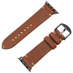 JT Berlin Watchband Alex II Vintage náramek 42 mm, 44 mm, 45 mm, 46 mm M hnědá, Space Grau Watch Series 1, Watch Series 2, Watch Series 3, Watch Series 4,