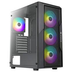 AZZA Fighter 290 midi tower PC skříň černá