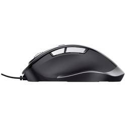Trust FYDA optická ergonomická myš, přenos kabelový, 6 tlačítko, 5000 dpi, černá