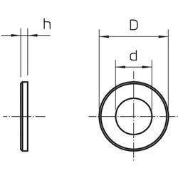 podložka 8.4 mm 16 mm ocel 100 ks OBO Bettermann 966 M8 G 3402088