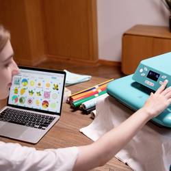 Loklik Auto Heat Press Zahřívací lis tyrkysová