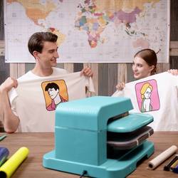 Loklik Auto Heat Press Zahřívací lis tyrkysová