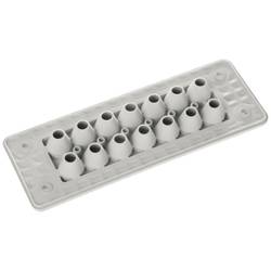 Trelleborg MH-24 F 20-1 LIGHT GREY UL94 V-0 IP65 | TPE | Screw Průchodková deska TPE, šedá, 1 ks