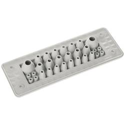 Trelleborg MH-24 F 30-2 LIGHT GREY UL94 V-0 IP65 | TPE | Screw Průchodková deska TPE, šedá, 1 ks