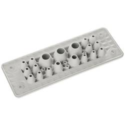 Trelleborg MH-24 F 23-1 LIGHT GREY UL94 V-0 IP65 | TPE | Screw Průchodková deska TPE, šedá, 1 ks