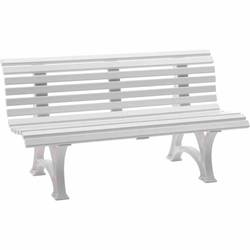 kaiserkraft Helgoland 31351 zahradní lavička plast bílá