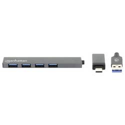 Manhattan 181006 USB 3.0-hub vesmírná šedá