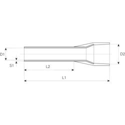 Vogt Verbindungstechnik 470108 dutinka 0.5 mm² částečná izolace bílá 100 ks