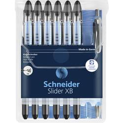 Schneider Schreibgeräte Kugelschreiber Slider Basic XB Rave 6er Etui + Slider Rave XB schwarz 151276 kuličkové pero 6 ks