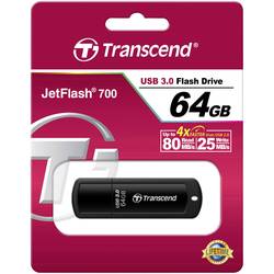 Transcend JetFlash® 700 USB flash disk 64 GB černá TS64GJF700 USB 3.2 (Gen 1x1)