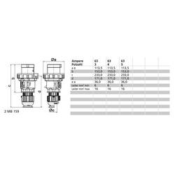 Bals Elektrotechnik 2189 2189 CEE zástrčka, 63.0 A, 5pólová, 400 V, 1 ks