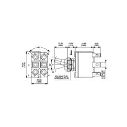 APEM 3636NF/2 3636NF/2 páčkový spínač 250 V/AC 6 A 1x zap/zap s aretací 1 ks
