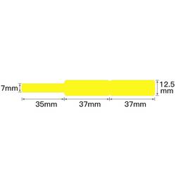 NIIMBOT etikety (role) 72 x 12.5 mm žlutá 65 ks A2K18638301 kabelové štítky