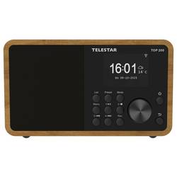 Telestar TOP 200 Holz 5701200 internetové přenosné rádio, internetové, DAB+, FM, Bluetooth, USB, Wi-Fi, AUX, dřevo
