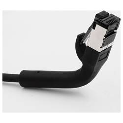 Maxtrack TI42-1,5L RJ45 síťové kabely, propojovací kabely CAT 8.1 U/FTP 1.50 m černá jednoduché stínění, flexibilní provedení 1 ks