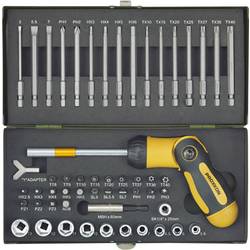 Proxxon Industrial 23104 sada bitů, 54dílná, vnitřní šestihran (TX), inbus, plochý, křížový PZ, křížový PH, 1/4 (6,3 mm)