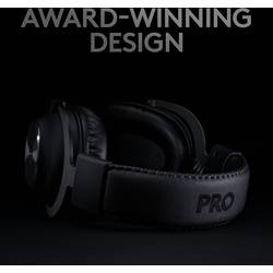 Logitech Gaming PRO X Headset otevřená (On Ear) bezdrátová 7.1 Surround černá regulace hlasitosti, Vypnutí zvuku mikrofonu Gaming
