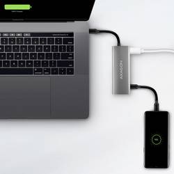 AXAGON neu USB-C® (USB 3.1) Multiport hub černá
