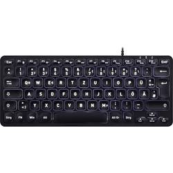 Perixx PERIBOARD-332 DE kabelový klávesnice německá, QWERTZ černá s podsvícením