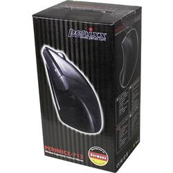 Perixx Perimice -713 optická ergonomická myš, přenos bezdrátový, 6 tlačítko, 2000 dpi, černá